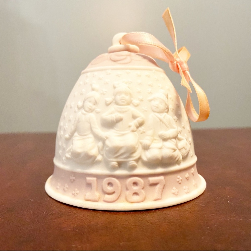 Vintage 1987 Christmas Bell Ornament by Lladro